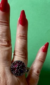 NEW! Effy Sterling Silver, Amethyst & Rhodolite Ring / $565 - Imagen 1 de 5