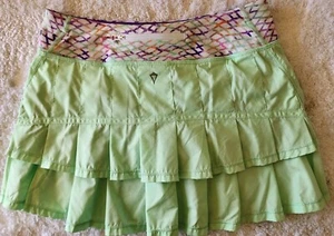 Ivivva Set The Pace Skort Neon Green Size 14 - Picture 1 of 6