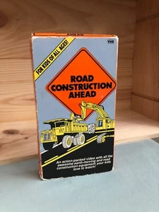 VINTAGE Road Construction Ahead VHS Focus Video 1991 Earth Moving Construction - Picture 1 of 5