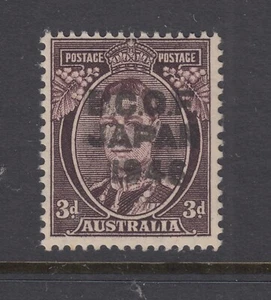 Australia 1946 BCOF Japan 3d Brown KGVI Double Overprint RPSV Certificate MUH - Picture 1 of 3