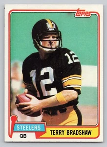 Topps 1981 Terry Bradshaw 375 Steelers Pittsburgh Football Card Hof - Picture 1 of 2