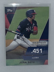 2021 TOPPS SERIES 2 SIGNIFICANT STATISTICS BLUE SP JUAN SOTO NATIONALS SS-12