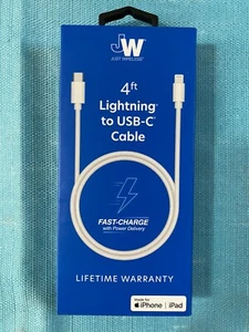 JW Apple 4ft Fast Charging USB-C To USB-C Cable - Picture 1 of 5