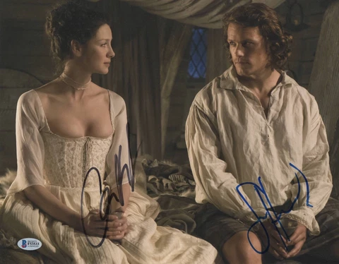 WOW OUTLANDER CAITRIONA BALFE SAM HEUGHAN SIGNED AUTO 11X14 PHOTO BECKETT BAS Cover