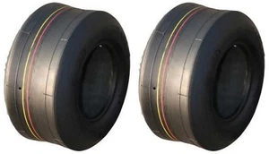 2 (TWO) 4.10/3.50-5 410/350-5 4.10-5 3.50-5 4 PLY Rated Tubeless Smooth Tires - Picture 1 of 2