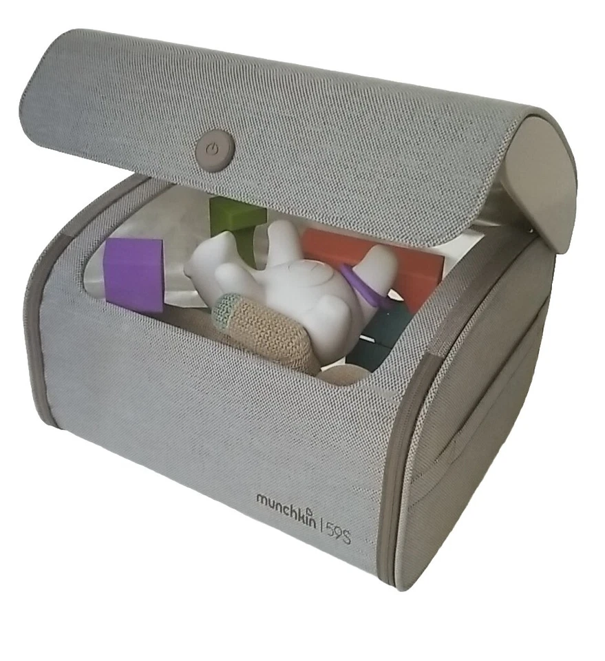 Munchkin 59s Baby Nursery Toy UV Light Sterilizer Bag Grey
