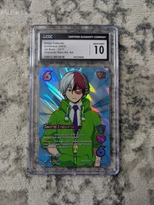 2023 Universus My Hero Academia- Shoto Todoroki 13/17 Jet Burn CH Alt Art CGC 10 - Picture 1 of 2