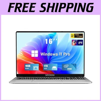 Intel 12th Gen Laptop Computer 16" FHD Backlit Keyboard - Image 1 of 4