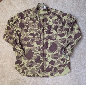 Vintage Cabela's Herren Large braun Jagd Camouflage Button Down Cord Hemd Hergestellt in den USA - Bild 1 von 8