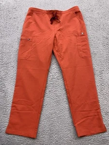 Figs Pants Women’s Large Red/orange Yola Petite Skinny Scrub Medical Nurse NWT - Picture 1 of 14