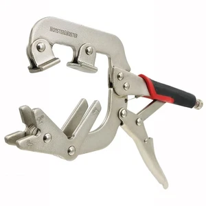 Welding Pipe Plier Clamp, Fast Release, C-Clamp Locking with Large V-Pads, 10... - Bild 1 von 8
