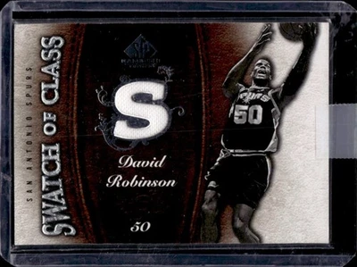 2007-08 SP Game Used David Robinson Swatch of Class Jersey #SC-DR Spurs - Image 1 of 2