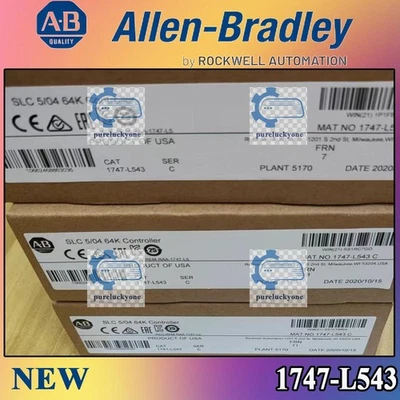 New Sealed AB 1747-L543 SER C SLC 500 CPU Processor Unit Module 1747L543 - Image 1 of 3