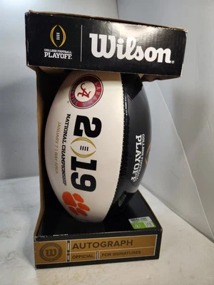 Wilson 2019 National Championship NCAA Football Clemson vs. Alabama Lawrence NEW - Image 1 of 4