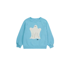 (Kids) Bobo Choses Funny Ghost Raglan Sleeve Sweatshirt Light Blue - Picture 1 of 1