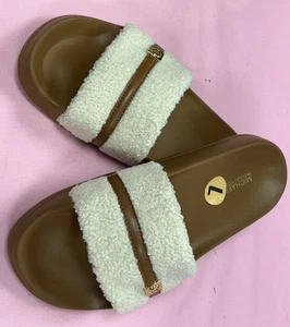 $65-NEW-Michael Kors-Women-Ivory color Slip in Sandals.Sz-7M,Vietnam. - Picture 1 of 12