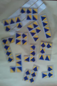 Rompecabezas matemático cuadrado (patrones matemáticos y fracciones) - Imagen 1 de 1