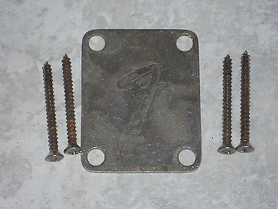 Fender Precision / Jazz Bass 70's Neck Plate RELIC 4-bolt  P J OLD AGED ANTIQUE • 19.88€
