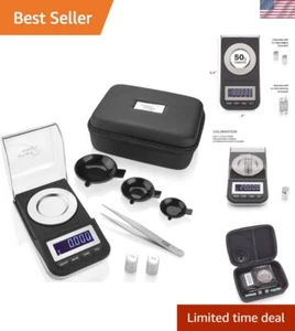 Präzise Digitalwaage 50g x 0,001g - perfekt für Münzen, Medikamente & mehr - Bild 1 von 9