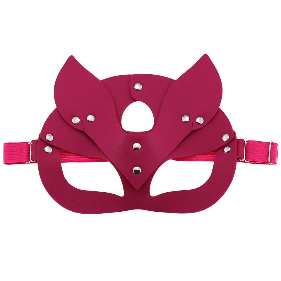 Fox Mask Costume Accessory for Women Masquerade Adjustable Head Half Face Mask - Image 1 of 4