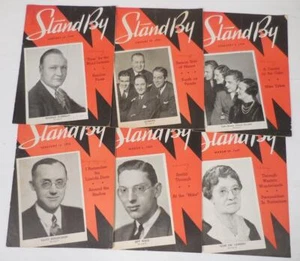 Stand By Magazine Prairie Farmer Radio Weekly WLS Chicago 1938 Jan-Mar Lot of 6 - Picture 1 of 11