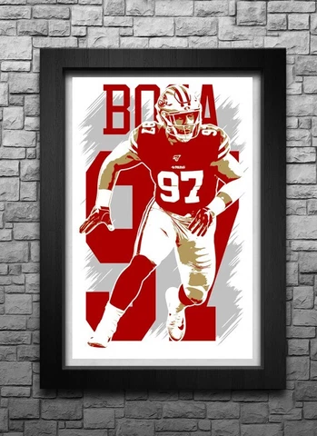 NICK BOSA art print/poster SAN FRANCISCO 49ERS FREE S&H! JERSEY Cover