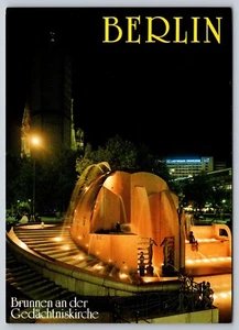 Postcard Germany Berlin Fountain at the Memorial Church 6M - Picture 1 of 2