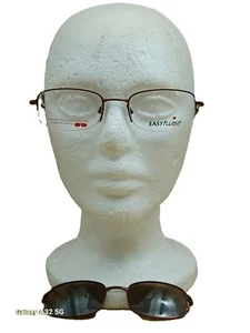 Easytwist M CT 133 Copper 10 Eyeglass Frames Polarized Clip On 49 19 135 - Picture 1 of 12