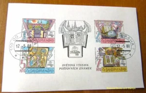 EBS Czechoslovakia 1988 - Praga '88 Postal Museum -Block 80 CTO First Day Cancel - Picture 1 of 1