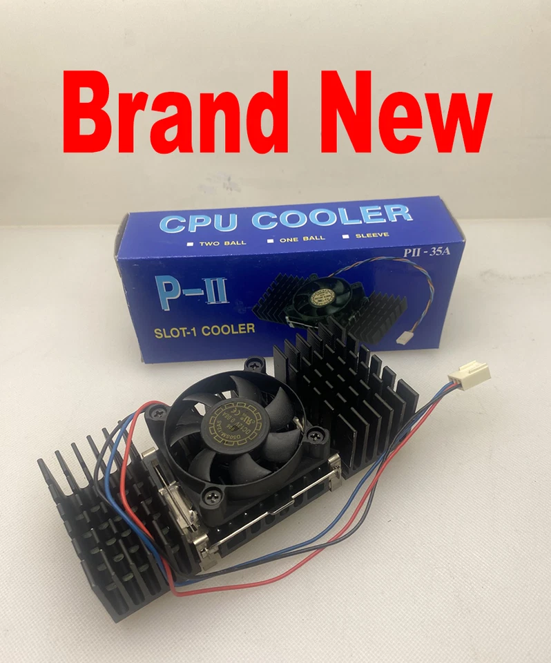 Slot 1 Intel Pentium II AMD K7 CPU Cooling Fan 3-Pin Connector - Image 1 of 1