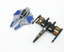 Disney Hot Wheels Star Wars Obi-Wan Jedi Starfighter X-Wing Lot NO STANDS