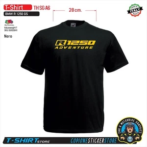 T-SHIRT Maglietta Personalizzata BMW R 1250 gs adventure nera TH SG A6 - Picture 1 of 2