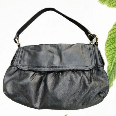 Authentic FENDI Small Zucca Chef Black Leather Shoulder Bag - Image 1 of 4