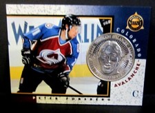 Peter Forsberg 1997-98 Pinnacle Mint NICKEL COIN and Card!Avalanche 1:41 pack-V1
