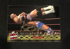 2001 Fleer WWF Raw is War Kurt Angle #30 Rookie RC HOF Gold Signature