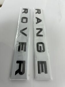 Range Rover Badges Lettering GLOSS BLACK Front OR Rear FREE DELIVERY