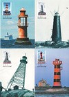 Lighthouses Baltic Sea Aland Island Finland 2008 Mint Maxi Cards (4) FDC 