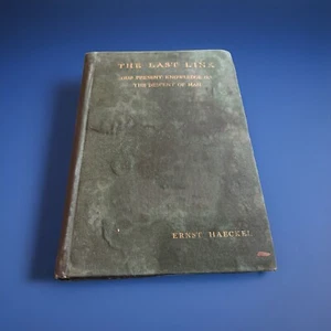The Last Link by Ernst Haeckel (1899) 2nd. Edition Evolution and Descent of Man - Picture 1 of 6