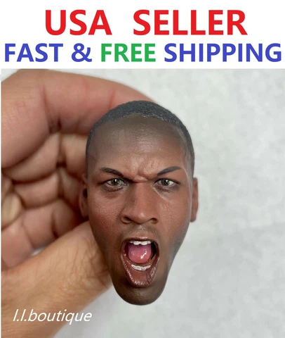 1/6 Michael Head Sculpt OPEN MOUTH For 12" Action Figure ❶USA❶ Cover