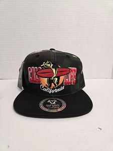 Sombrero California Top Level Snapback Negro Y Camuflado Cali Life Surfer Bear Etiquetas Nuevas - Imagen 1 de 7