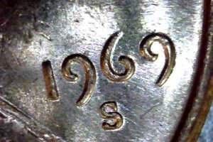 1969-S, LINCOLN CENT, DDO UNC.RD   MD ERROR         #HK02 - Picture 1 of 4