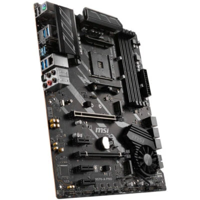 For MSI X570-A PRO Motherboard AMD AM4 HDMI USB-C DDR4*4 PCIe 4.0 ATX Mainboard - Image 1 of 2