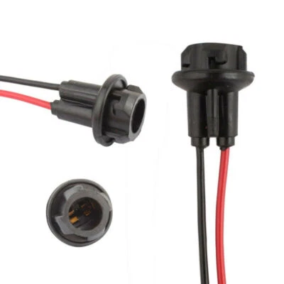 2Pcs Car T10 194 LED Wedge Bulbs Holder Adapter Socket Harness Plugs Connector  - Image 1 of 4