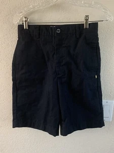 Dennis Uniform Boys Blue Flat Front Shorts 040720 Size 16 Slim (List $32) - Picture 1 of 6