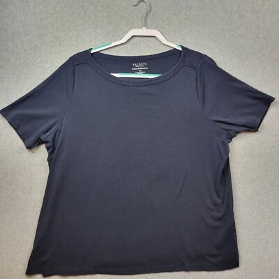 Talbots Womens Size 3X Petite Stretch Weekend Tee Shirt Pullover Navy Mature - Image 1 of 4