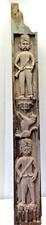 NEO CARVED PANELS CLASSICAL WOODEN POLY CHROME SOLDIER LION COLLECTIBLES VINTAGE