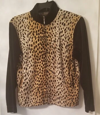 Chaqueta Jane Ashley Casual Estilo de Vida Estampado Animal Talla Grande. Foto 1 de 4