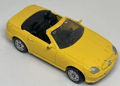 Maisto Mercedes Benz SLK Yellow Convertible Car Loose 1:64 - Image 1 of 4