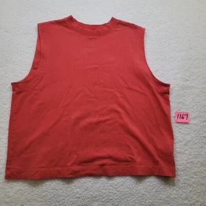 The North Face Relaxed Fit Crop Top Sleeveless Women's Size Large Pre-owned - Picture 1 of 12