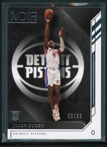 2022-23 JALEN DUREN 89/99 PANINI NOIR ROOKIE RC #157 ASSOCIATION EDITION